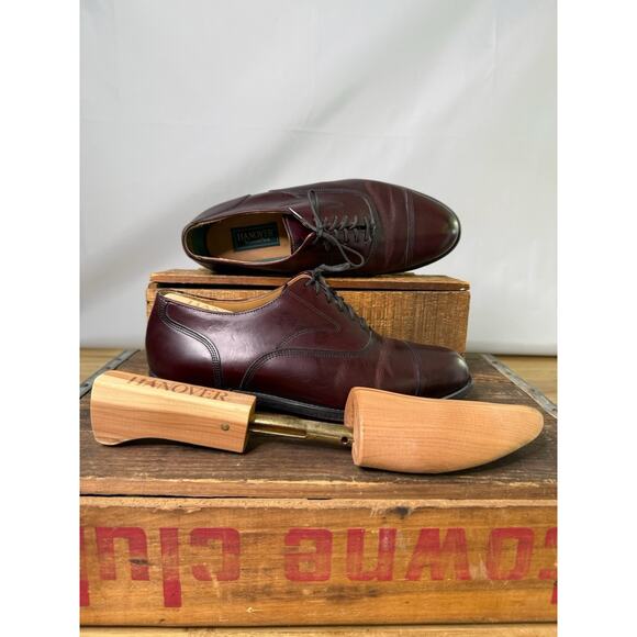 Hanover Dress Shoes All Leather Mens Size 7.5 D/B USA #2218 main image 5